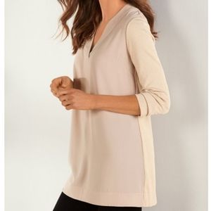 SOFT SURROUNDINGS Willa Vneck Mixed Media Tunic XS